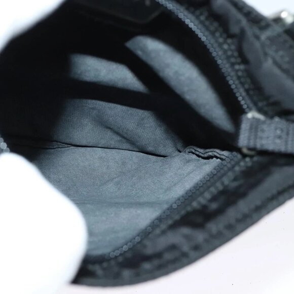 PRADA Shoulder Bag Nylon Black Silver Auth ep9765 - Picture 11 of 16